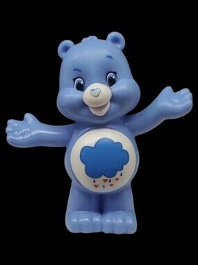 CARE BEARS "GRUMPY BEAR"   BLUE RAIN CLOUD TCFC FIGURE -2 3/8"